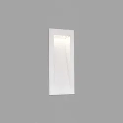 SOUN Wandeinbauleuchte weiß matt FARO 70834 - Außenleuchte mit IP65 Schutz, ideal für Garten und Terrasse. Hergestellt aus mattweißem Aluminium mit fest verbautem LED-Modul für energieeffiziente Beleuchtung.
