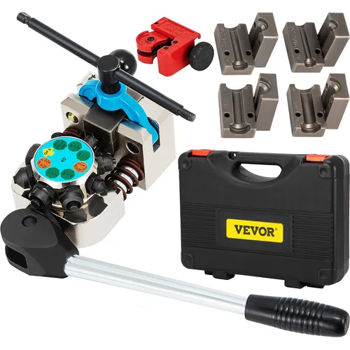 VEVOR Bremsleitungs-Bördelgerät - Autoteile mit 45-Grad-Bördel für Rohrgrößen von 3/16" bis 3/8", ideal für weiche Metall- oder Kupferleitungen, einfach montierbar und tragbar für die Autoreparatur.