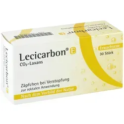 Lecicarbon E CO2-Laxans 30 ST - Praktische Zäpfchen zur kurzfristigen Anwendung bei Stuhlverstopfung. Ideal für schnelle Erleichterung und einfache Handhabung bei Bedarf.