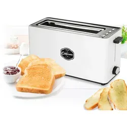 Sogo TOS-SS-5434 Extra breiter Toaster, 900 W, Weiß - Weiß