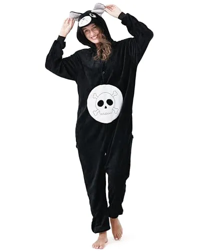 Katara Pechbärchi Jumpsuit für Erwachsene S-XL - Verkleiden Sie sich als niedlicher Pechbärchi! Dieses weiche und bequeme Kostüm ist ideal für Karneval, Halloween oder entspannte Abende zu Hause. Genießen Sie höchsten Komfort und Bewegungsfreiheit beim Feiern!