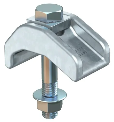 OBO Bettermann Spannklaue schwer mit Kombimutter TKS-S-30 FTK LGR - Sonstige Elektroinstallationsartikel, robuste Spannklaue mit hoher Bruchlast von 21000 N, ideal für die sichere Befestigung an Stahlträgern.