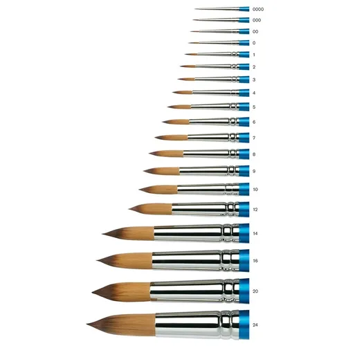 Winsor Newton Cotman Wasserfarben-Pinsel Set mit verschiedenen Formen & Größen