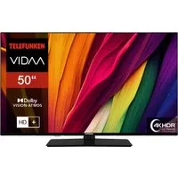 Telefunken 50 Zoll Smart TV VIDAA XU50VP750M - Fernseher mit 4K UHD, HDR und Dolby Vision für atemberaubende Bilder. Inklusive 6 Monate HD+ für besten TV-Genuss und zahlreiche Streaming-Apps.