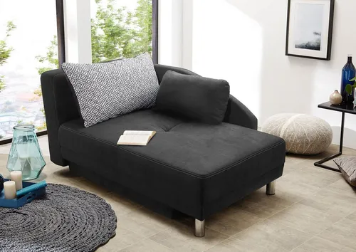 Jockenhöfer Gruppe Recamiere Roy, B: 149 cm, Liegefl. 84x200 cm, mit Bettfunktion, Bettkasten & Zierkissen, Federkern