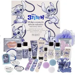 MAD Beauty – Disney STITCH Adventskalender - Hautpflegesets & -kits mit 24 einzigartigen Make-up & Kosmetikprodukten, ideal für die Vorweihnachtszeit und ein perfektes Geschenk für Disney-Fans.