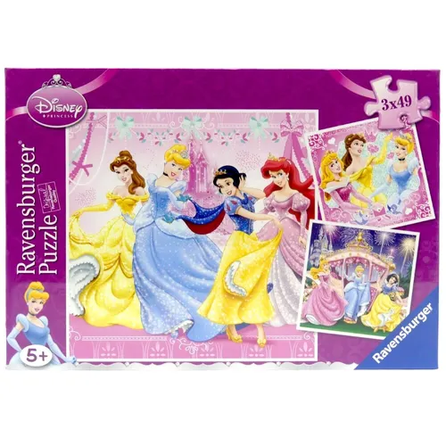 Ravensburger Puzzle Schneewittchen 092772 Disney Prinzessinnen 3 x 49 Teile 17,8