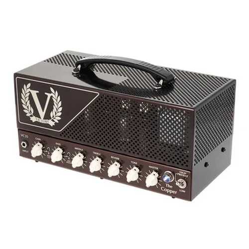 VC35 The Copper Lunch Box - Kompakter Verstärker für Musikinstrumente, bietet vielseitige Klangoptionen und eine einzigartige Gain-Range für den perfekten Sound. Ideal für Musiker, die britischen Klang lieben!