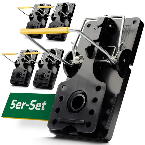 Rattenfalle 5er Set Gardigo® Schlagfalle Rattenabwehr Nagerschutz Mausefalle