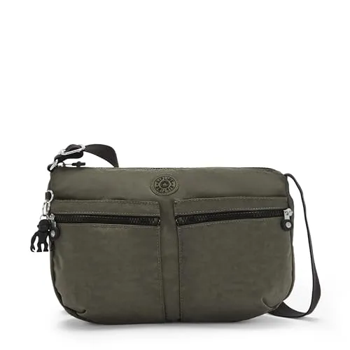 Kipling IZELLAH Umhängetasche in Green Moss - Umhängetasche aus 100% Polyamid, wasserabweisend und ideal für den Alltag. Praktische Größe: 23 cm hoch, 33 cm breit und 12 cm tief.