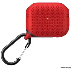Catalyst Waterproof Premium Case - Red for AirPods Pro - Audio-Zubehör mit IP67 wasserdichtem Schutz bis 1m, stoßfest nach MIL-STD 810G, aus hochwertigem Silikon für optimalen Schutz und zusätzlichen Komfort durch abnehmbaren Karabiner.