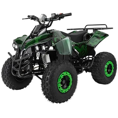Elektro-Kinderquad S-10, 1000 Watt Camouflage - Quads für Kinder ab 8 Jahren, ideal für Offroad-Abenteuer mit kraftvollem E-Power und robustem Design.