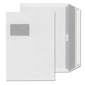 ÖKI Briefumschläge 43316, C4 mit Fenster, haftklebend, 250 Stück - Briefumschläge haftklebend, ideal für sicheren Versand, mit praktischem Fenster und 100g/m² Papiergewicht, chlorfrei gebleicht