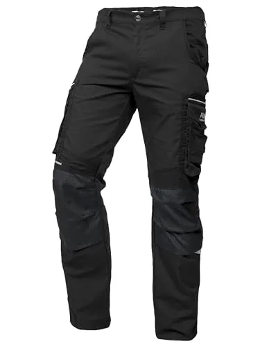 Puma-Workwear Precision X Damen Arbeitshose, schwarz, Größe 40 - Robuste Bundhose mit 2 Cargotaschen, Kniepolstertaschen und Reflektoren für optimale Sichtbarkeit. Ideal für den täglichen Einsatz und vielseitige Tätigkeiten.