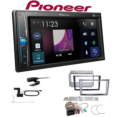 Pioneer Multimedia Autoradio DAB+ Bluetooth für Opel Astra H - 2-DIN Multimedia-Radio mit Touchscreen, Bluetooth und DAB+ für Opel Astra H (2004-2010). Genießen Sie Ihre Lieblingsmusik über USB, Spotify und mehr. Inklusive Kfzspezifischem Einbauset.