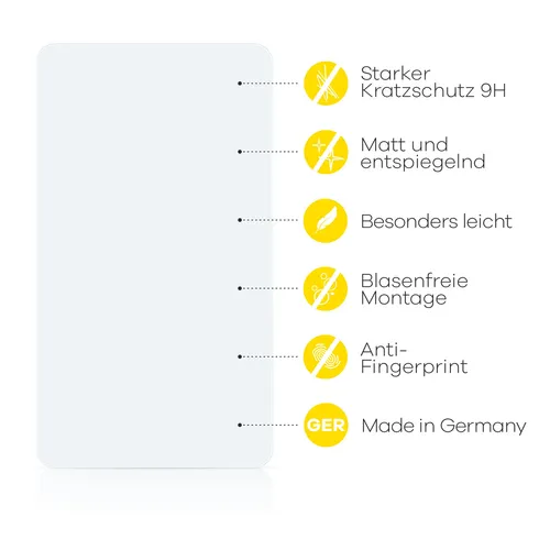Display Panzerfolie Schutzglas matt für Rolex Yacht-Master 40 mm (Date)