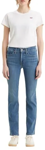 Levi's Damen 314 Shaping Straight Jeans, Lapis Bare, 27W / 32L - Jeans für Damen mit figurschmeichelndem Schnitt und Stretchanteil, der den ganzen Tag für Komfort sorgt und die Kurven betont.