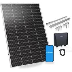 SUNSHARE Ray Lite Balkonkraftwerk bis 1200W - Kompakte Solaranlage für Balkon, flexibel erweiterbar von 200W bis 1200W, hocheffiziente N-TOPCon-Technologie für maximale Energieausbeute und einfache Plug-&-Play-Installation.