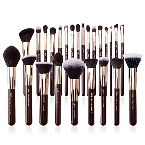 Jessup Pinselset Makeup Make Up Pinsel Set Kosmetikpinsel Schminkpinsel Augenpinsel Gesichtpinsel Puder Concealer Lidschatten Synthetische Haare 25 Stk T280