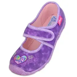 Beck Mädchen Darling Hausschuh, Violett, 35 EU - Stylische Hausschuhe für Mädchen mit praktischem Klettverschluss, ideal für gemütliche Stunden zu Hause.