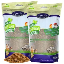 Lyra Pet® Soldatenfliegenlarven 10 kg - Vogelfutter: Proteinreiche, umweltfreundliche Futteralternative aus getrockneten Soldatenfliegenlarven, ideal für Vögel, Reptilien und Nagetiere. Unterstützt gesundes Wachstum und Knochenentwicklung.