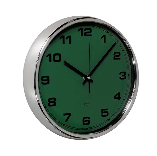 Cabanaz Wanduhr Ø30cm dunkel Grün Uhr Bürouhr Wohnzimmeruhr Küchenuhr