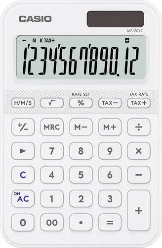 Casio neu Tischrechner Weiß (B x H x T) 101 x 18 x 154.5 mm