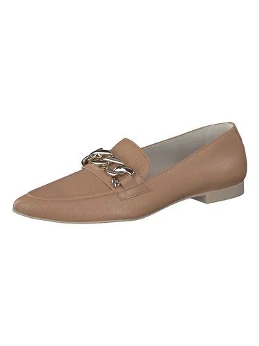 Paul Green Leder-Slipper in Hellbraun, Größe 38 für Damen - Elegante Damen-Slipper aus hochwertigem Leder, rutschhemmende Laufsohle und verstärkte Hinterkappe für optimalen Komfort - ideal für stilvolle Outfits.