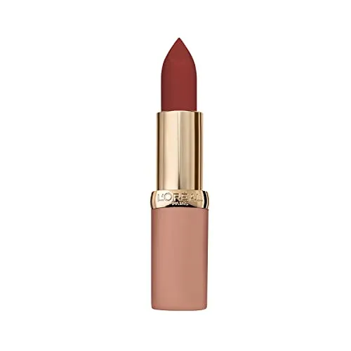 L'Oréal Paris Color Riche Ultra Matte Free the Nudes 04 No Cage, farbintensiver Lippenstift im zarten Nude-Ton, ultra-mattes Finish