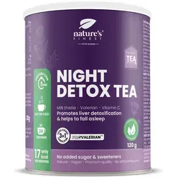 Nature’s Finest Night Detox Tea – Instant-Teemischung mit Weißtee-Extrakt – 120 g - Genießen Sie diese schnelle Teemischung für einen entspannenden Abend. Mit hochwertigen Kräuterextrakten für eine einfache Zubereitung. Ideal für eine wohltuende Pause nach einem langen Tag.
