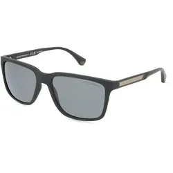 Emporio Armani EA4047 Herren-Sonnenbrille - Sonnenbrille mit vollem Rand und eckigem Design, aus leichtem Kunststoff für optimalen Tragekomfort und stilvollen Schutz vor UV-Strahlen.
