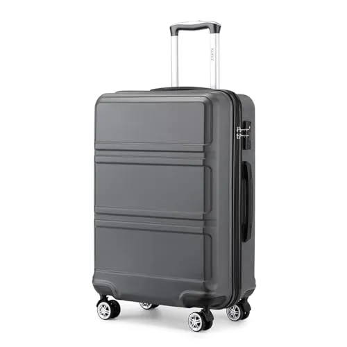 KONO Hartschalen-Trolley Handgepäck – Leichter Reisekoffer mit 4 Rollen - Koffer aus robustem ABS-Material, ideal für Vielreisende. Mit TSA-Zahlenschloss, 360° drehbaren Rollen und ergonomischem Teleskopgriff für höchsten Komfort.