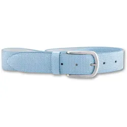 Stylischer Ledergürtel in Hellblau mit geriffelter Oberfläche - Gürtel von BERND GÖTZ, stufenlos verstellbar dank Einfachdornschließe. Strapazierfähiges Material, ideal für Freizeit-Outfits und elegant zu Jeans oder Rock.