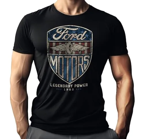 Herren T-Shirt für US-Car Ford Mustang Fahrer und Fans - Original Ford Lizenz