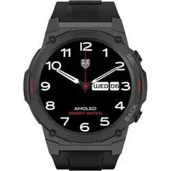 Maxcom FW63 Cobalt Pro - Wasserfeste Smartwatch für Männer, mit Blutdruck- und Herzfrequenzüberwachung, robustem Design und 20 Tagen Akkulaufzeit