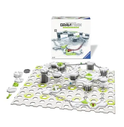 Ravensburger GraviTrax Starter-Set 22410 - Interaktive Murmelbahn für Kinder ab 8 Jahren mit 122 Bauteilen und Action-Stein Gauss-Kanone, ideal für kreativen Spielspaß