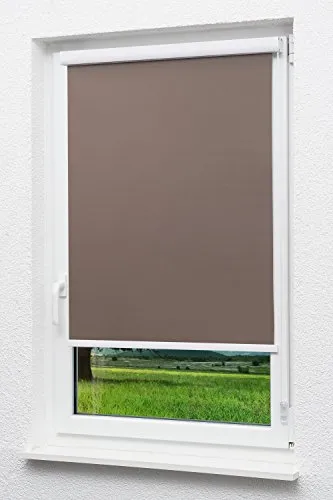 LYSEL Outlet - Kassettenrollo abdunkelnd Schokobraun, (B x H) 70cm x 175cm in braun/Schokobraun