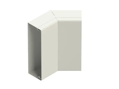 Niedax Inneneck 45 Grad LUIB 60.200 W – Leitungsführungskanal - Praktisches Inneneck für Leitungsführung, 45 Grad Winkel, aus robustem Stahl mit bandverzinkter Oberfläche. Ideal für professionelle Anwendungen, Höhe 60 mm, Breite 200 mm, Farbe: Weiß.