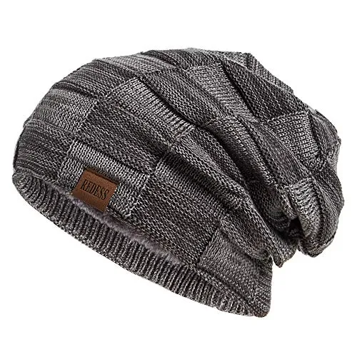 REDESS Beanie Mütze für Herren und Damen Winter Warme Mützen Stricken Slouchy Thick Skull Cap