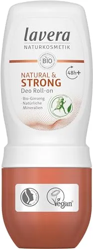 Lavera Deo Roll On Natural & Strong - Deo Roll On mit 48h+ Deo Power aus natürlichen Inhaltsstoffen - für zuverlässigen Schutz bei jeder Aktivität