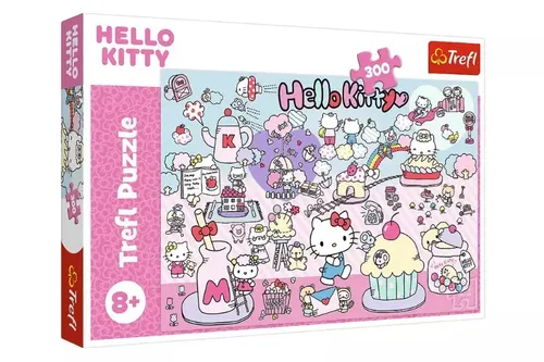 PUZZLE 300 Poznaj świat Hello Kitty 23031 Trefl 5900511230314