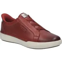 Josef Seibel Claire 33 Sneaker in Rot, Größe 36 EU - Stilvolle rote Sneaker für jeden Anlass, aus hochwertigem Leder mit herausnehmbaren Innensohlen und rutschfester Gummisohle.