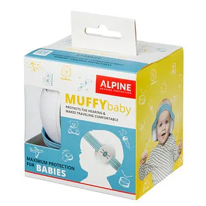 Alpine Muffy Baby - Gehörschutz für Babys - Gehörschutz mit verstellbarem ANTI-SLIP-Kopfband, speziell für Babys bis 36 Monate. Schützt vor Lärm und verhindert Gehörschäden - sicher und komfortabel.