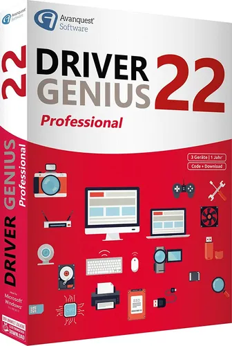 Driver Genius 22 Professional  für  3 PC / 1 Jahr Download (Key)