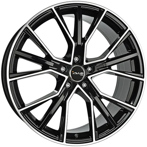 ALUFELGE AVUS AF18 für Mercedes-Benz Klasse GLS - 22 Zoll Schwarz Poliert - Felgen für Mercedes-Benz, 10,5x22 Zoll, 5x112 Lochkreis, stilvolles schwarz poliertes Finish für einen sportlichen Look.