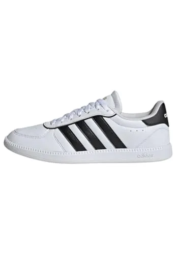 adidas Damen Breaknet Sleek Sneaker - FTWR White Core Black Gold Met, 38 2/3 EU - Damen-Sneaker mit regulärer Passform, aus hochwertigem Synthetikleder und perforiertem Vorfußbereich für optimalen Tragekomfort.