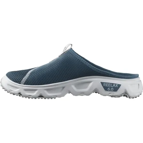 Salomon Reelax Slide 6.0 Herren Pantoletten - Wanderschuhe mit gepolsterter EnergyCell-Zwischensohle für sofortigen Komfort und atmungsaktives Obermaterial. Ideal für Outdoor-Aktivitäten und entspannte Tage.