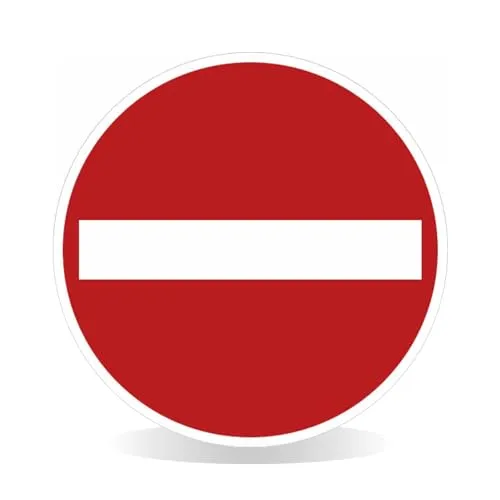 Betriebsausstattung24® Verbot der Einfahrt Verkehrsschild/Betriebs- und Privatkennzeichnung, Alu, 40 cm