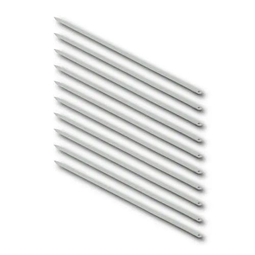HOOZ 10 Stück Grillspieße Edelstahl Lang, 44 cm Fleischgabel Extra Lange Schaschlikspieße, Flacher Grillzubehör Vermeiden Sie Rostbildung, Adana Spieße und Barbecuespieß