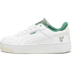 Puma Carina Street Blossom Sneakers - Weiß - 38,5 - Stylische Damen Sneaker mit blumigem Design für einen frischen Look. Bequeme Passform und leichtes Gewicht machen sie ideal für den ganzjährigen Einsatz.
